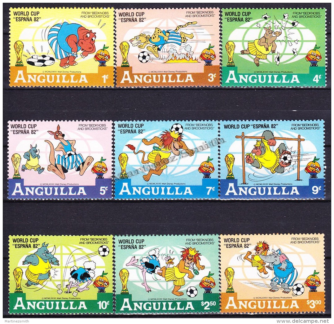 Anguilla 1982 Yvert 456- 64, FIFA World Cup Spain 1982 - MNH - Anguilla (1968-...)