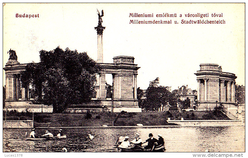 BUDAPEST / MILLENIUMI EMLEKMU A VAROSLIGETI TOVAL  CIRC 1914 - Ungarn