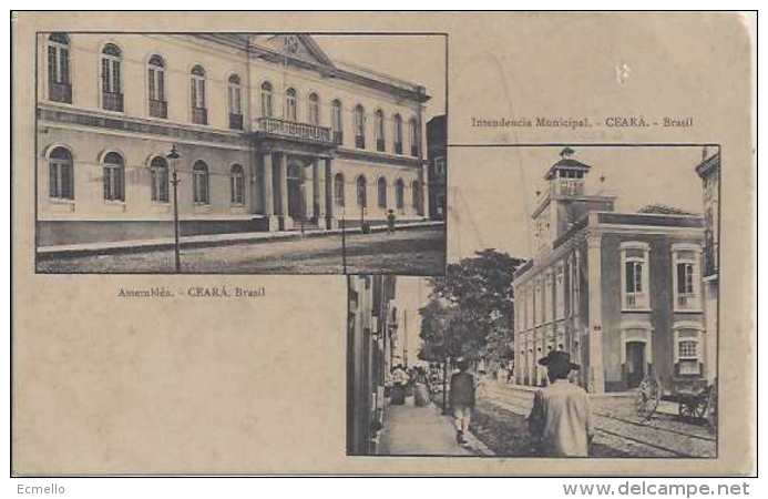 CPCE05 BRAZIL FORTALEZA PASSEIO PÚBLICO ASSEMBLÉIA E INTENDÊNCIA 1910´S - Fortaleza