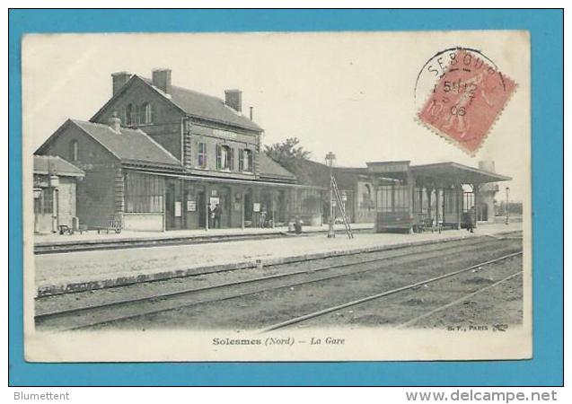 CPA - Chemin De Fer La Gare SOLESMES 59 - Solesmes