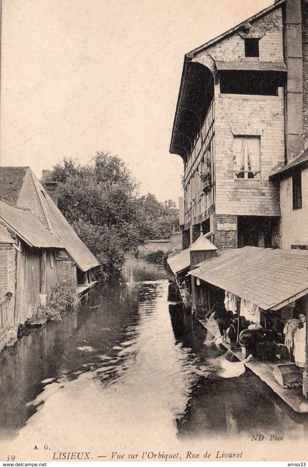 8452. CPA 14 LISIEUX. VUE SUR L'ORBIQUET. RUE DE LIVAROT. - Lisieux