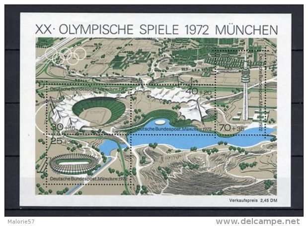 BLOC Deutschland NEUF** 1972 Michel : 7 Y&T : 6 - 1959-1980