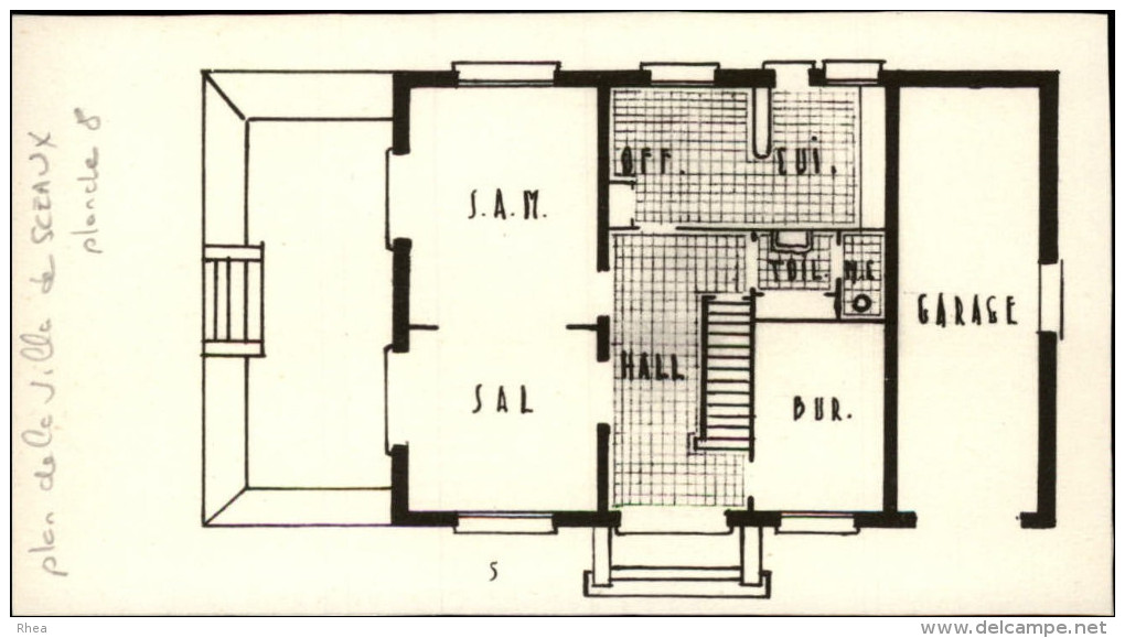 ARCHITECTURE - Planche De La Maison Avec Plan - 92 SCEAUX - Architecture