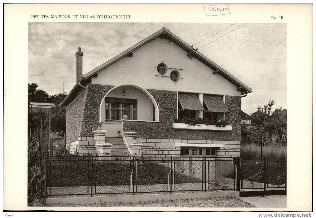 ARCHITECTURE - Planche De La Maison Avec Plan - 92 SCEAUX - Architecture