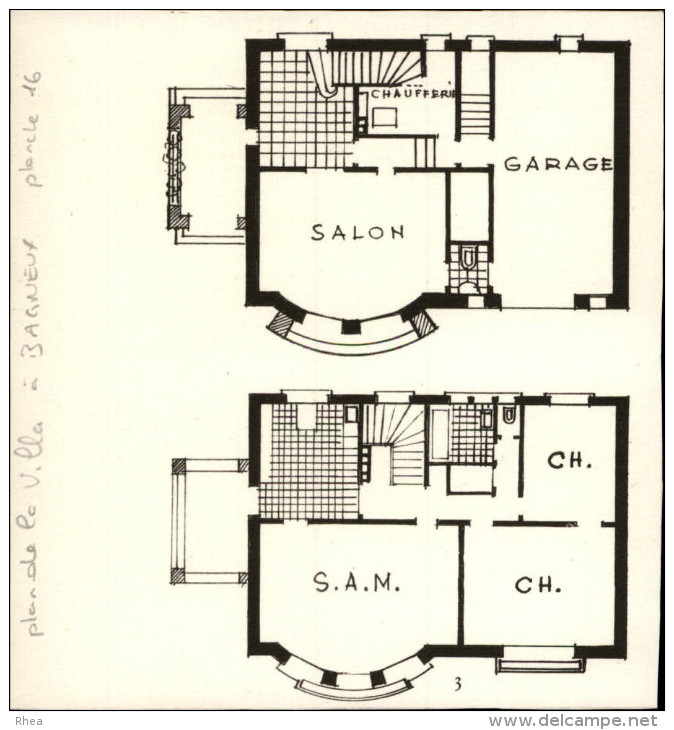 ARCHITECTURE - Planche De La Maison Avec Plan - 92 BAGNEUX - Architecture