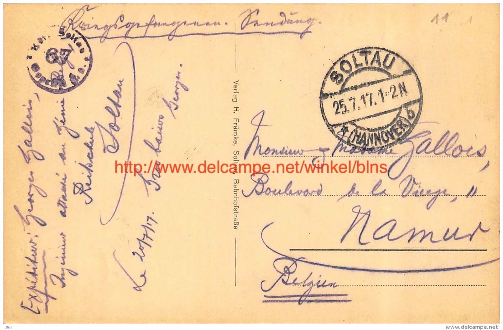 1917 Poststrasse Soltau - Soltau