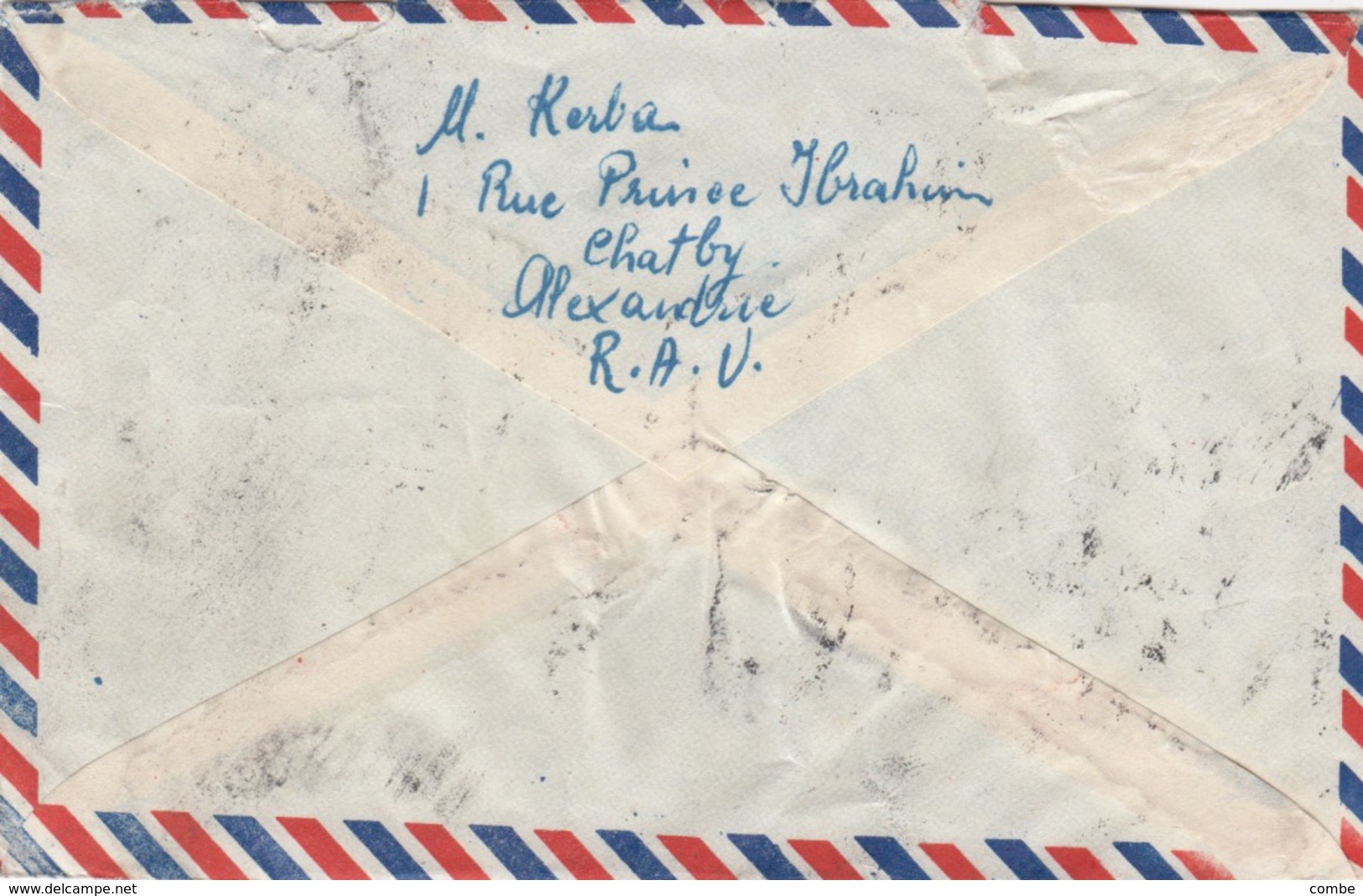 EGYPTE 1960 LETTRE ALEXANDRIA POUR GRENOBLE  /   3872 - Other & Unclassified