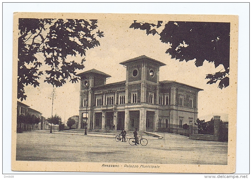 AVEZZANO ( L'AQUILA ) PALAZZO COMUNALE - EDIZ. M.C.A. - 1940 - Avezzano