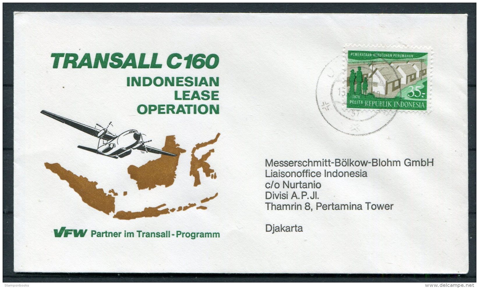 Indonesia Transall C160 VFW Flight Cover - Indonesia