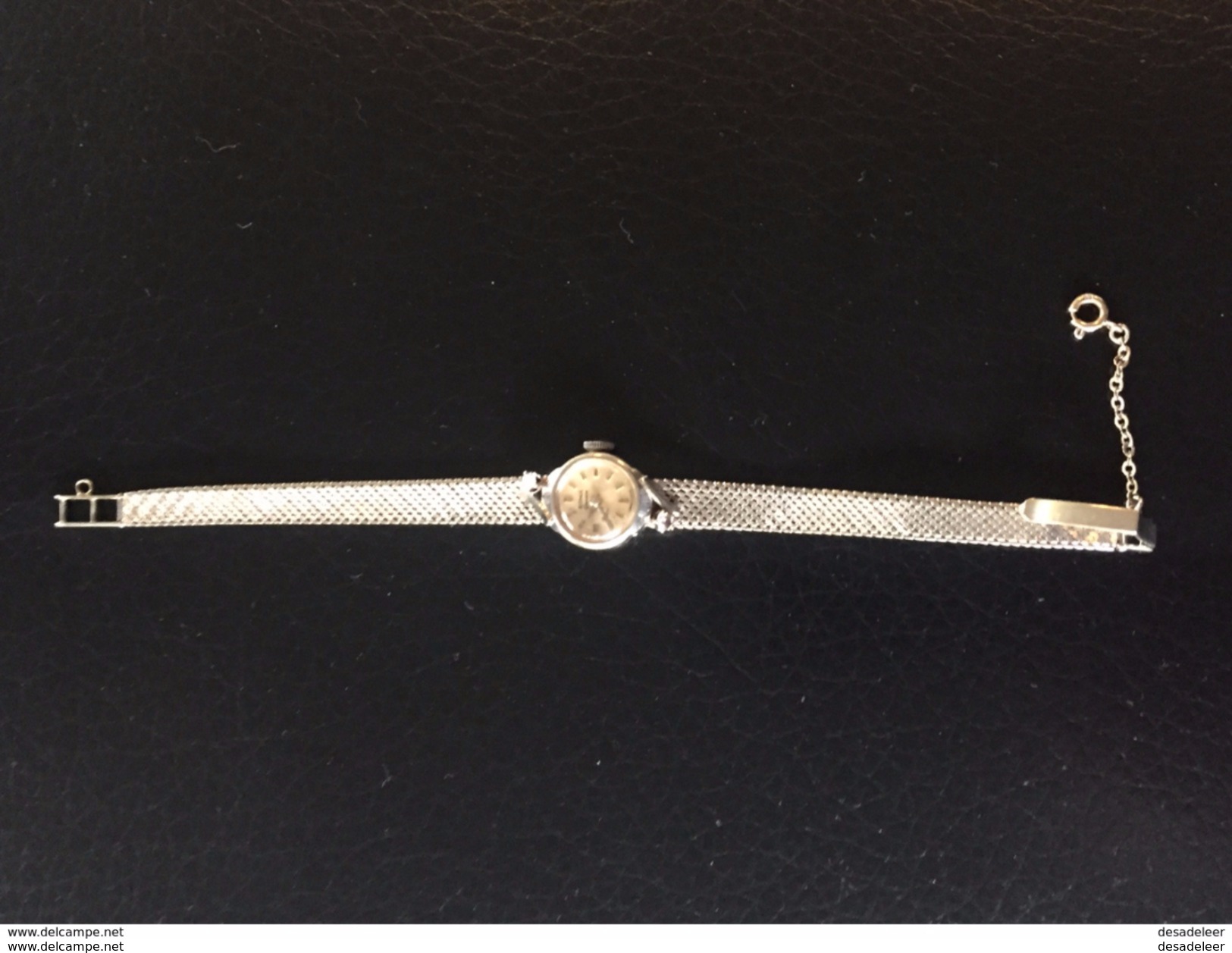 Blanc diamant d'or dames bracelet montre - White gold diamond ladies bracelet watch - Roma Geneva -