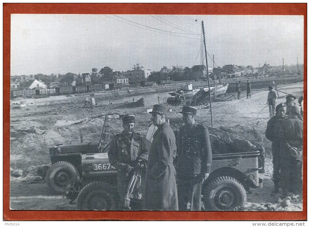 14  CPM De COURSEULLES SUR MER  Le Général De Gaulle Le 14 Juin 1944  Edition Ouest-France   Très Bon état - Courseulles-sur-Mer