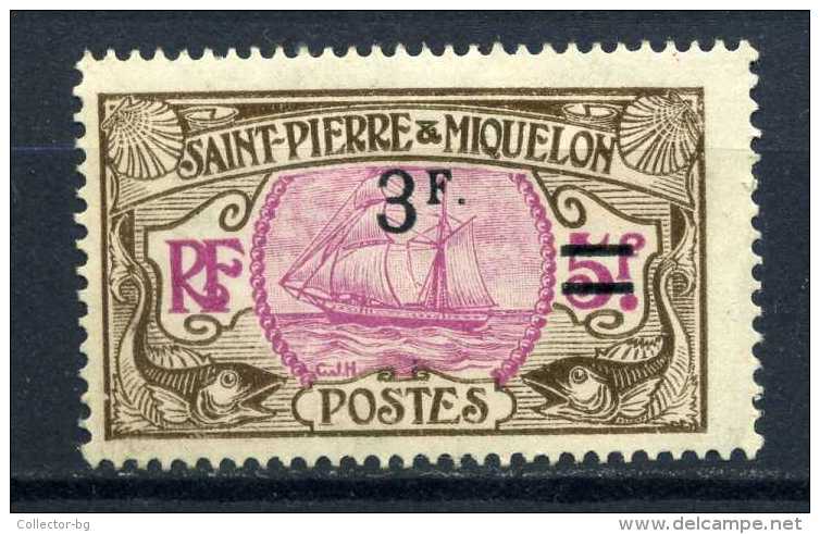 ULTRA RARE 5F SAINT PIERRE ET MIQUELON OVERPRINT 3F MINT/NEUF CV-OVER 350EURO STAMP TIMBRE NO OTHER HERE - Neufs