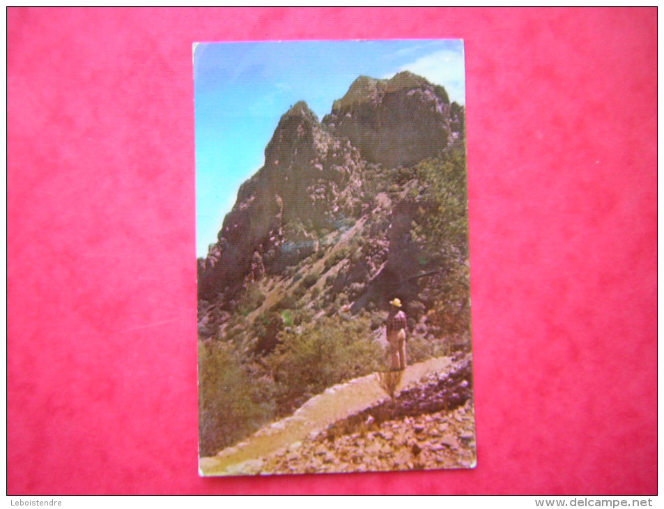 CPSM ETATS UNIS LOST MINE TRAIL BIG BEND NATIONAL PARK TEXAS ANIMEE  VOYAGEE TIMBRE - Big Bend