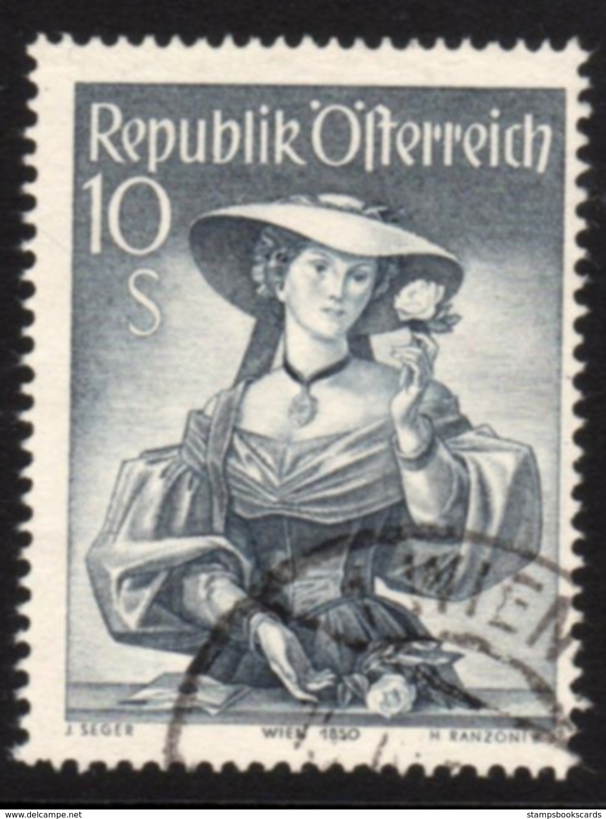 Austria Regional Costumes Top Value 10s 1950 - Otros & Sin Clasificación