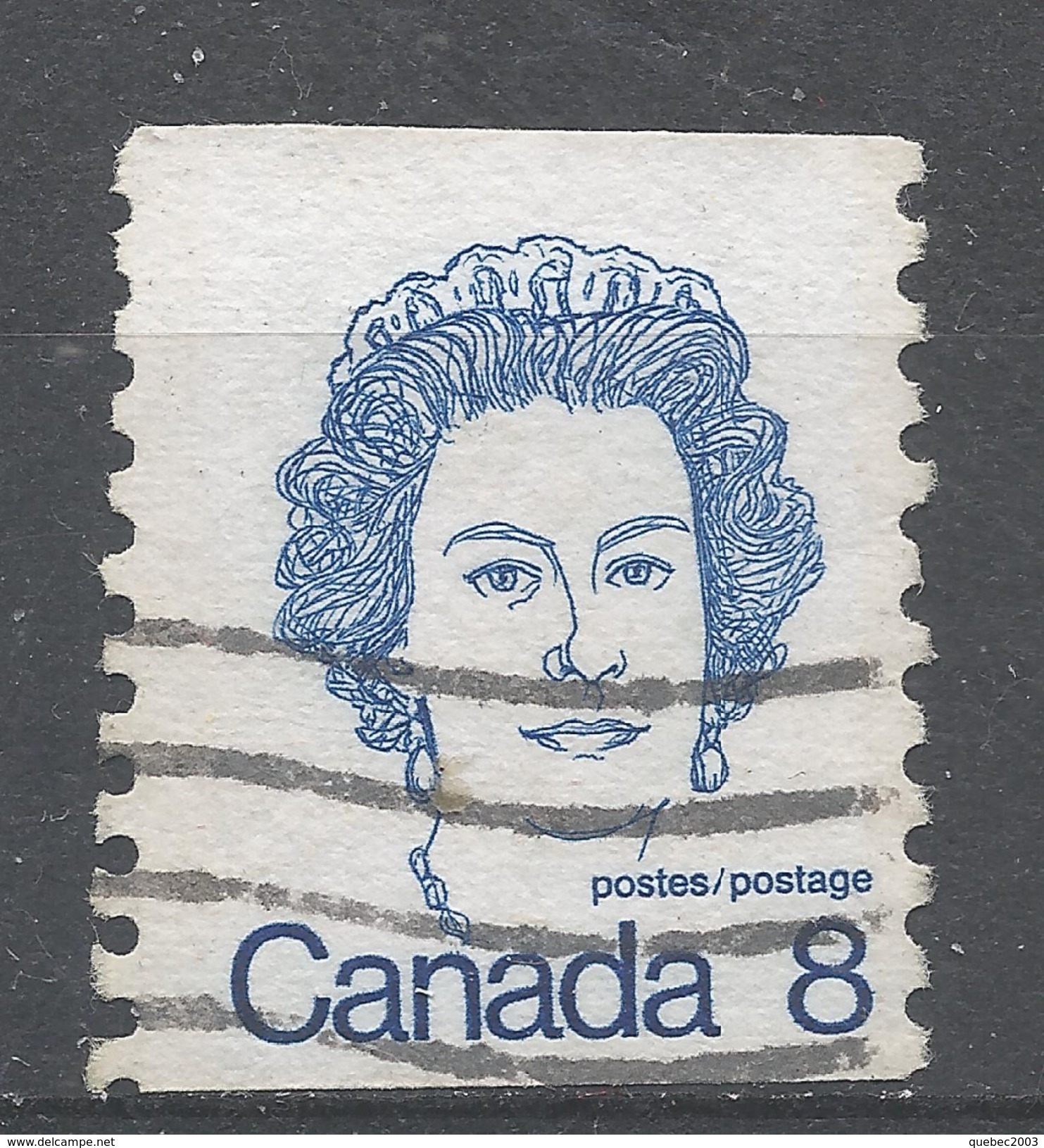 Canada 1974. Scott #604 (U) Queen Elizabeth II - Roulettes