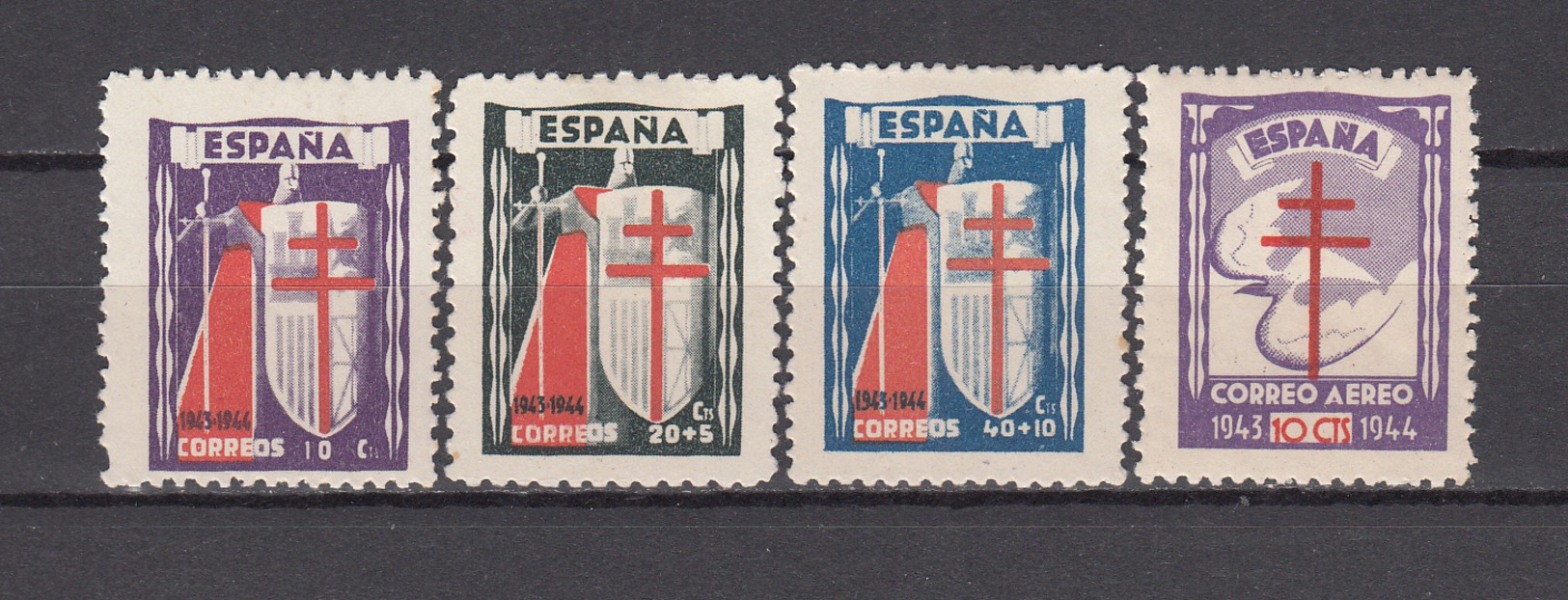 1943   EDIFIL  Nº 970 / 973  / * / - Ungebraucht