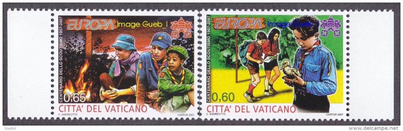 CEPT / Europa 2007 Vatican N° 1429 Et 1430 ** Le Scoustisme - 2007