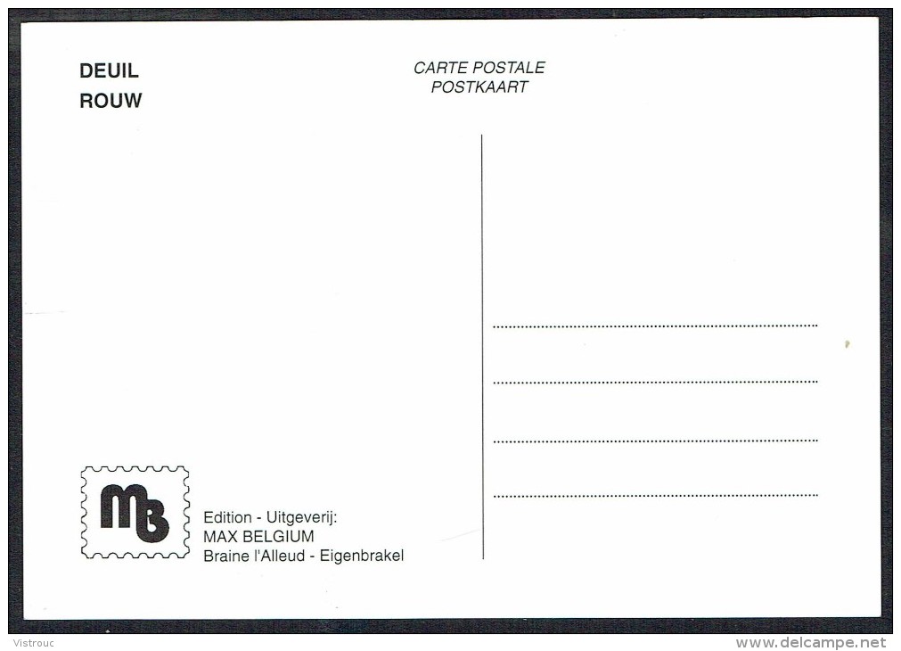 COB N° 3045  Sur 1 Carte Max. - Timbre De Deuil - Rouwzegel - Oblit: " BRUXELLES - 10/12/2001 ". - 2001-2010
