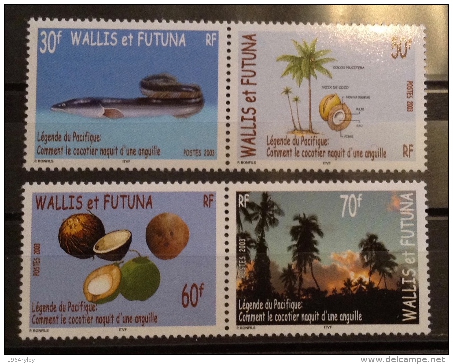 Wallis & Futuna MNH ** 2003  - # 605/608 - Unused Stamps