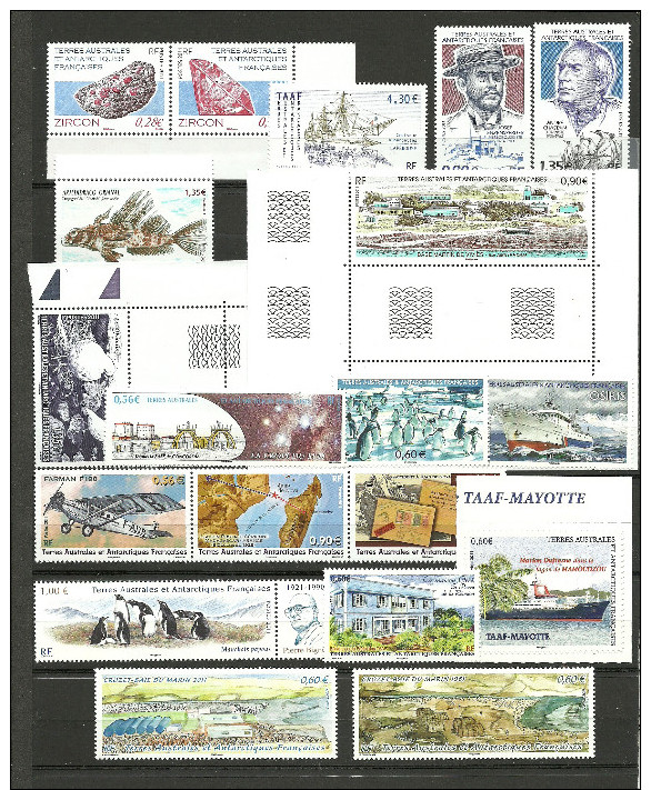 2011 - Année Complète - Tous Les Timbres & Blocs Feuilles -Neufs - Full Years