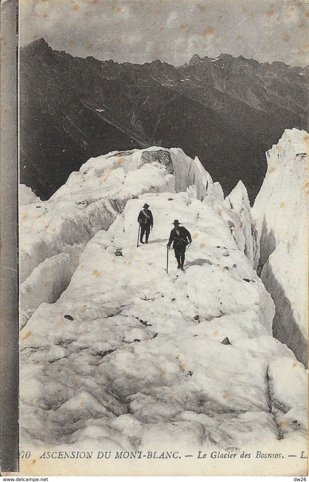 Ascension Du Mont-Blanc - Le Glacier Des Bossons - Carte LL N° 270 - Mountaineering, Alpinism