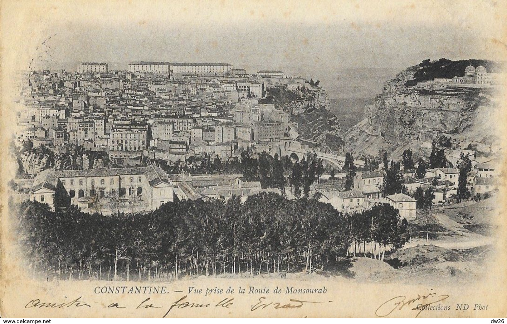 Constantine - Vue Prise De La Route De Mansourah - Carte Précurseur ND Phot. - Constantine