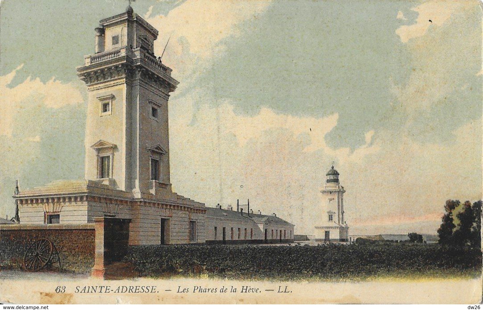 Sainte-Adresse - Les Phares De La Hève - Carte LL Colorisée N° 63, Non Circulée - Vuurtorens