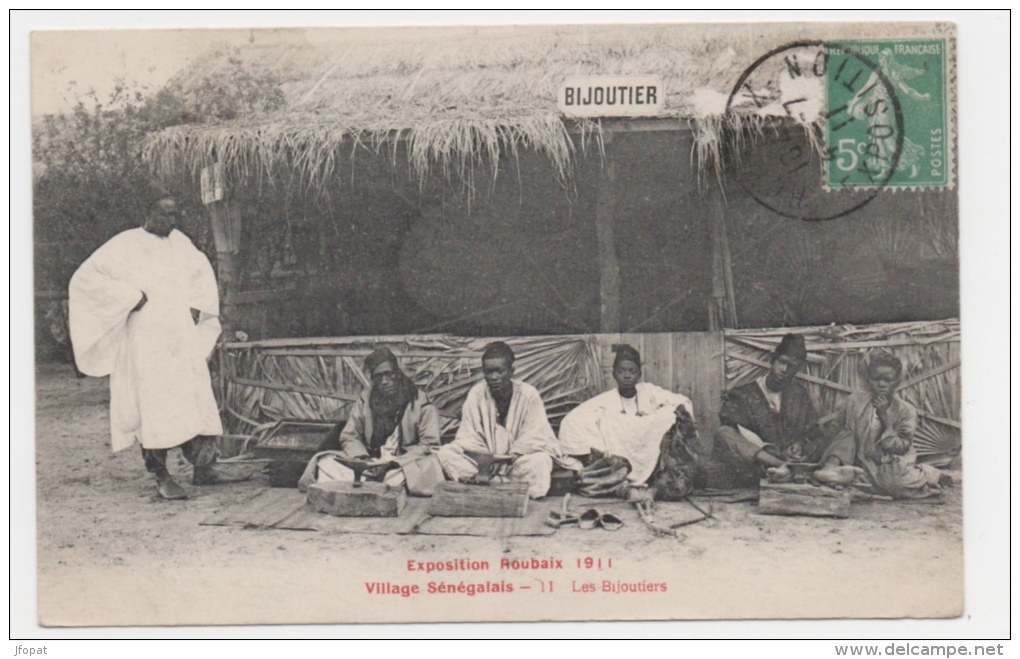 59 NORD - ROUBAIX Exposition De 1911, Village Sénégalais, Les Bijoutiers - Roubaix