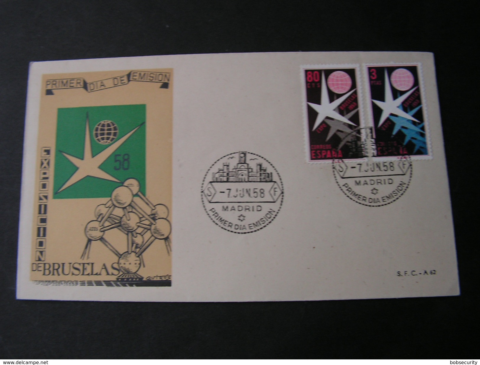 Spanien FDC 1958 - FDC