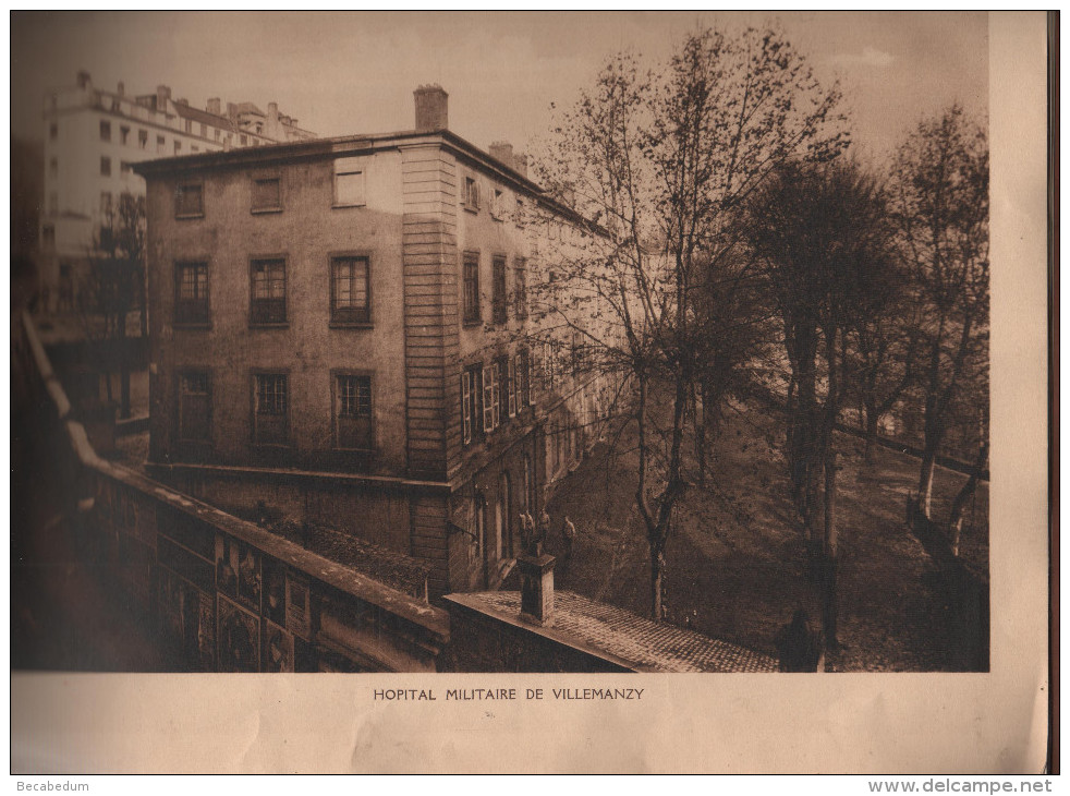 Hôpital Villemanzy Lyon Service De Santé EOR 1933 Silhouettes Manceau Morvan Reynaud Rey Pharmacien - Dokumente