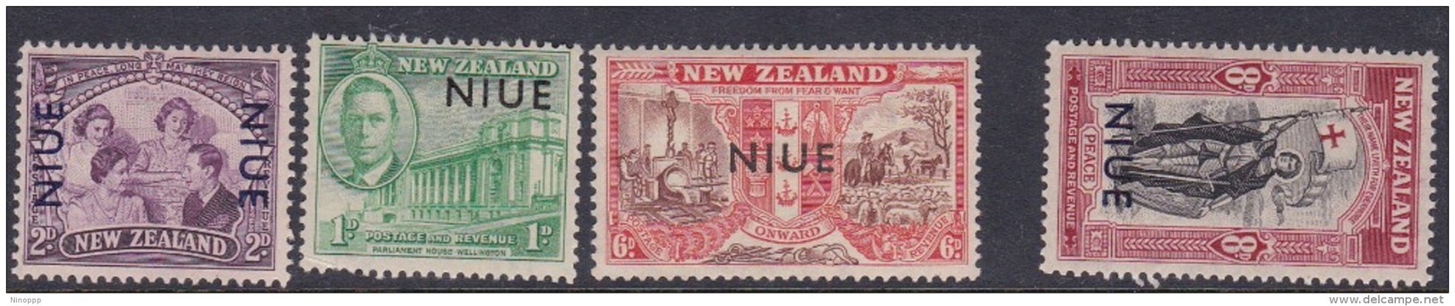 Niue SG 98-101 1946 Peace MNH - Niue