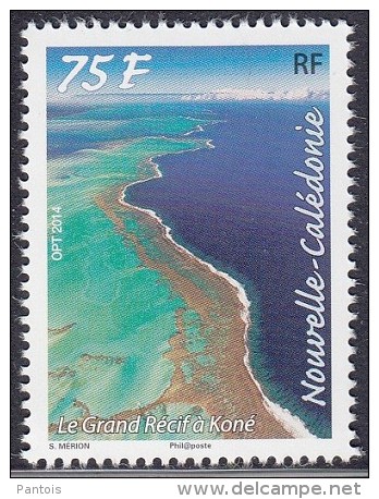 Nouelle Calédonie Koné Le Grand Récif SOUS La Faciale !!  2014 ** - Unused Stamps