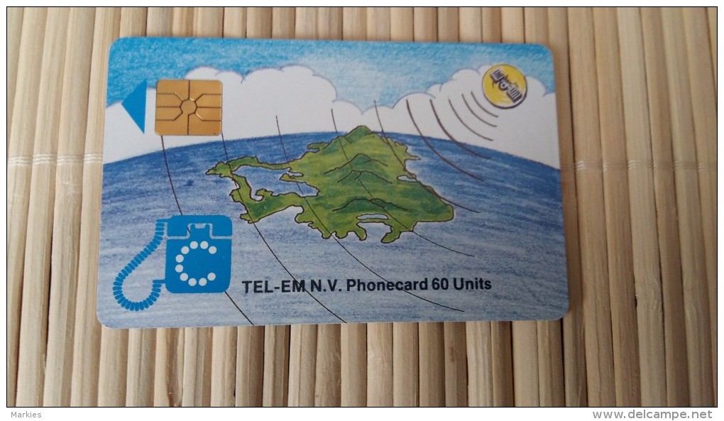 Phonecard  60 Units Sint Maarten  Used Rare - Antillen (Nederlands)