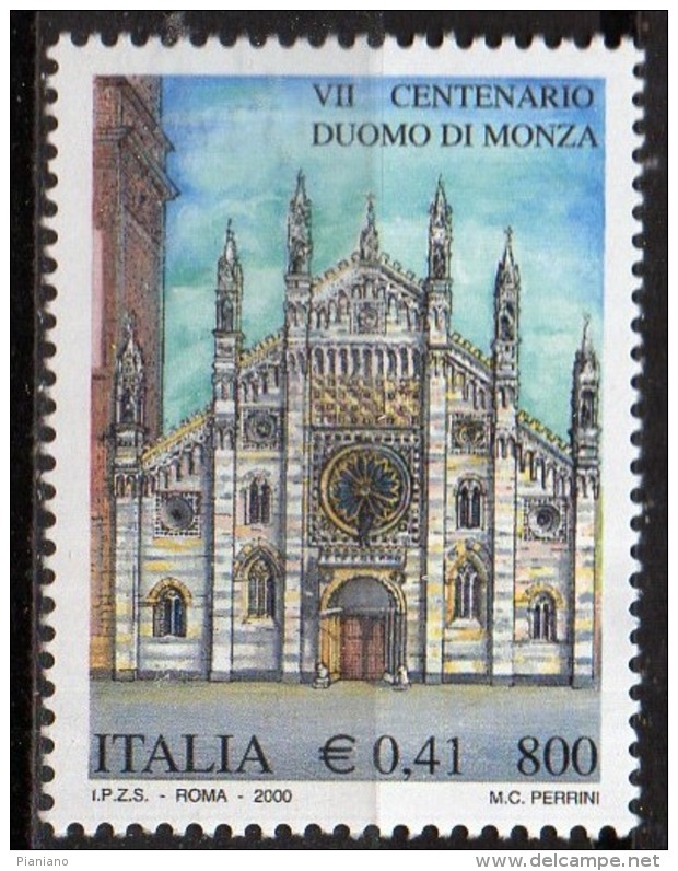 PIA -  ITALIA -  2000  : 700° Della Costruzione Del Duomo Di Monza  -   (SAS  2483) - Cristianismo