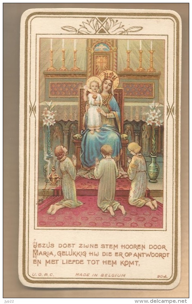 Image Pieuse Religieuse Holy Card En Hollandais Jezus Doet Zijne Stem Hooren - Gisèle Stratta 10-06-1943 Ed UOPC 20A - Images Religieuses