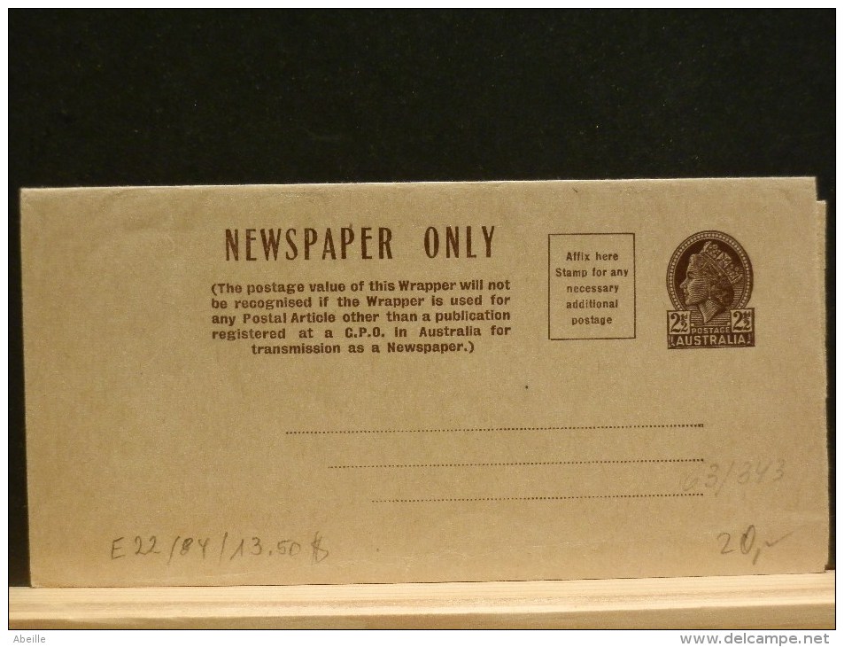 63/343  NEWSPAPER ONLY  XX - Postal Stationery