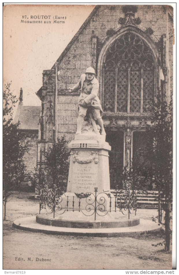 27  Routot  Monument Aux Morts - Routot