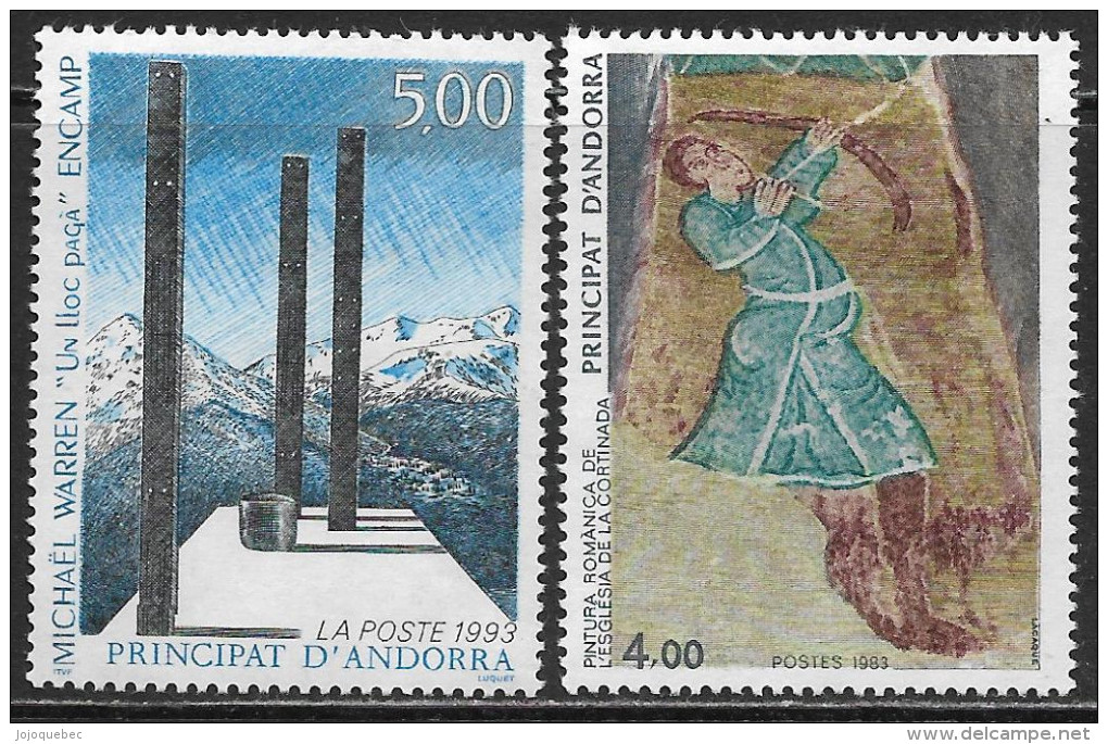 Andorre Français Neufs Sans Charniére, Coté 5,50 Euros, Y & T, MINT NEVER HINGED - Neufs