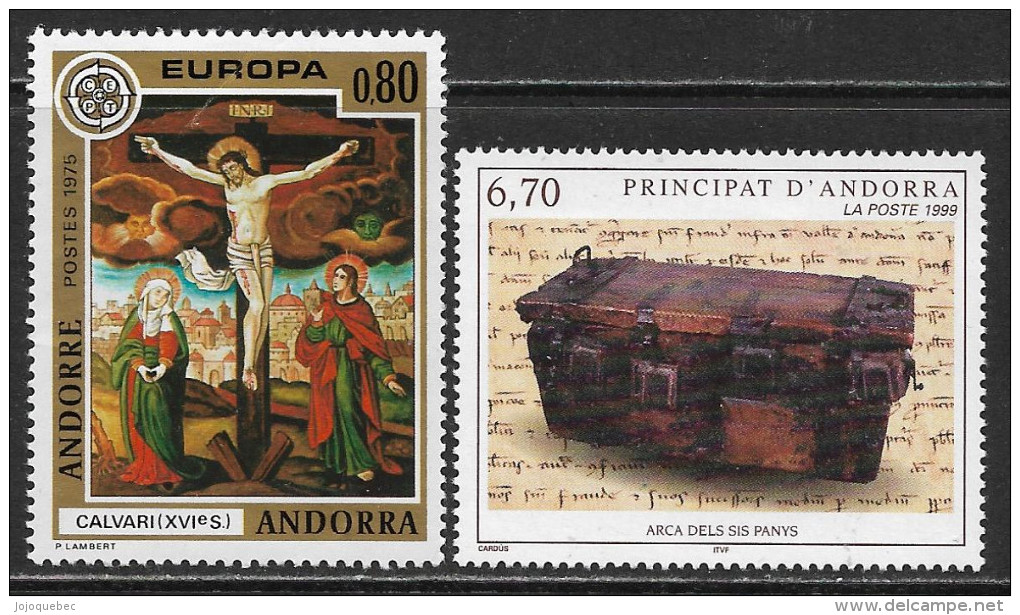 Andorre Français Neufs Sans Charniére, Coté 12,50 Euros, Y & T, MINT NEVER HINGED - Unused Stamps