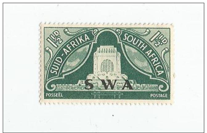 SOUTH WEST AFRICA, 1949, MNH 1 1/2p, Voortrekker Monument Overprint, Scott 164 - South West Africa (1923-1990)