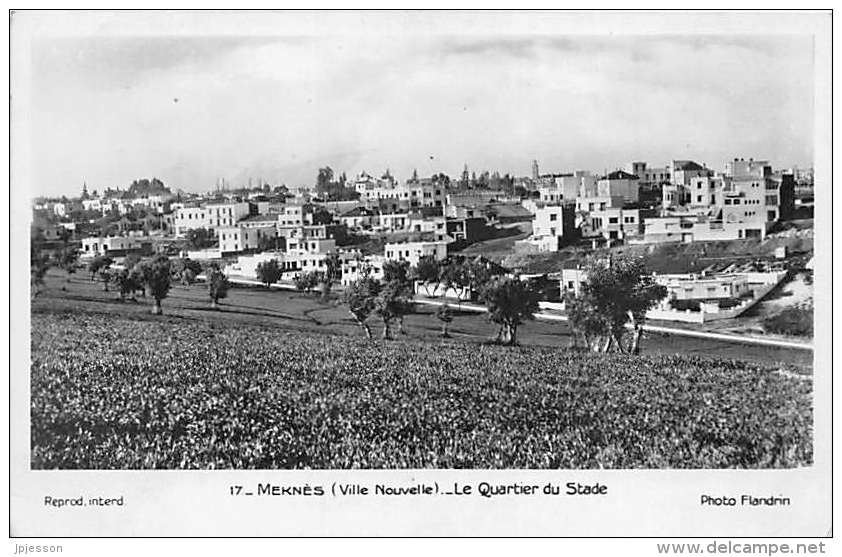 MAROC  MEKNES (VILLE NOUVELLE)  LE QUARTIER DU STADE - Meknès