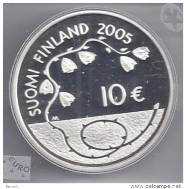 FINLAND 10 EURO Zilver 2005 - 60 Jaar Vrede En Vrijheid - PROOF In Capsule - Finlande