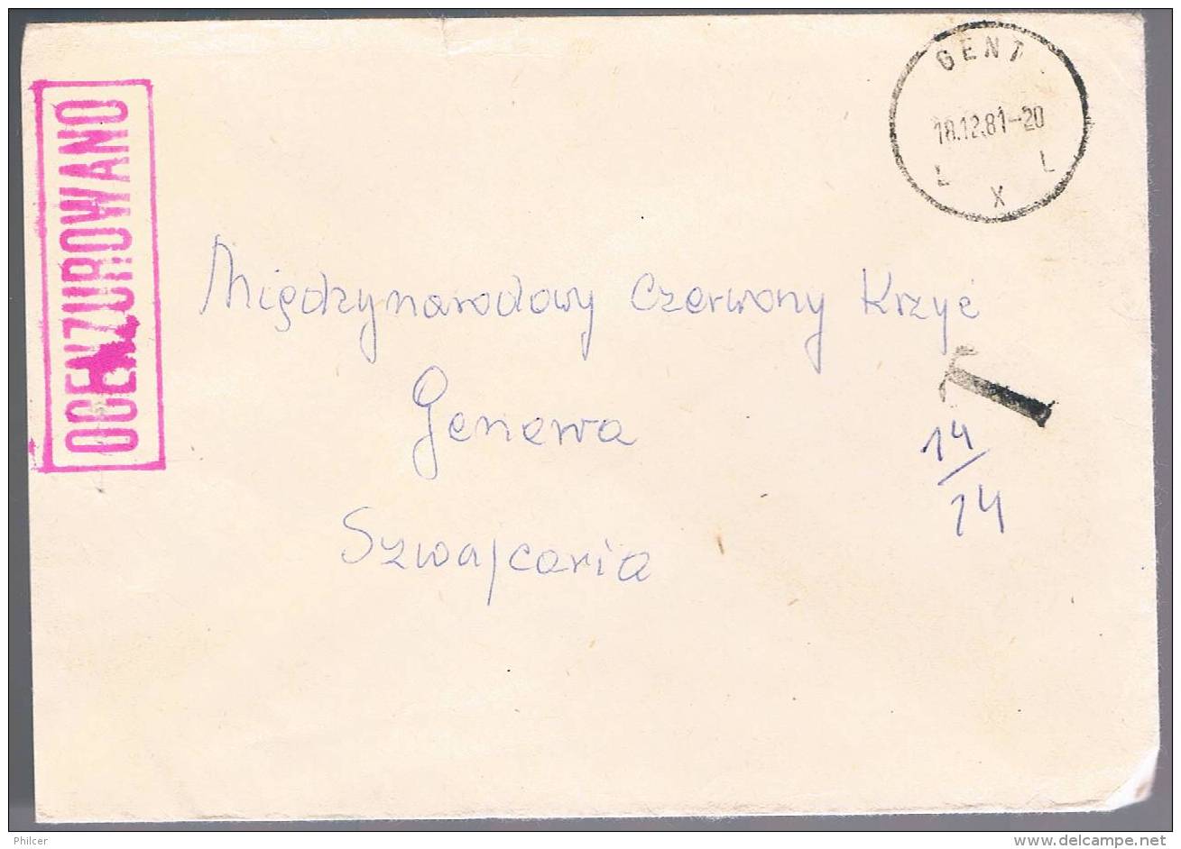 Polska, 1981, For Geneve, Taxe - Lettres & Documents