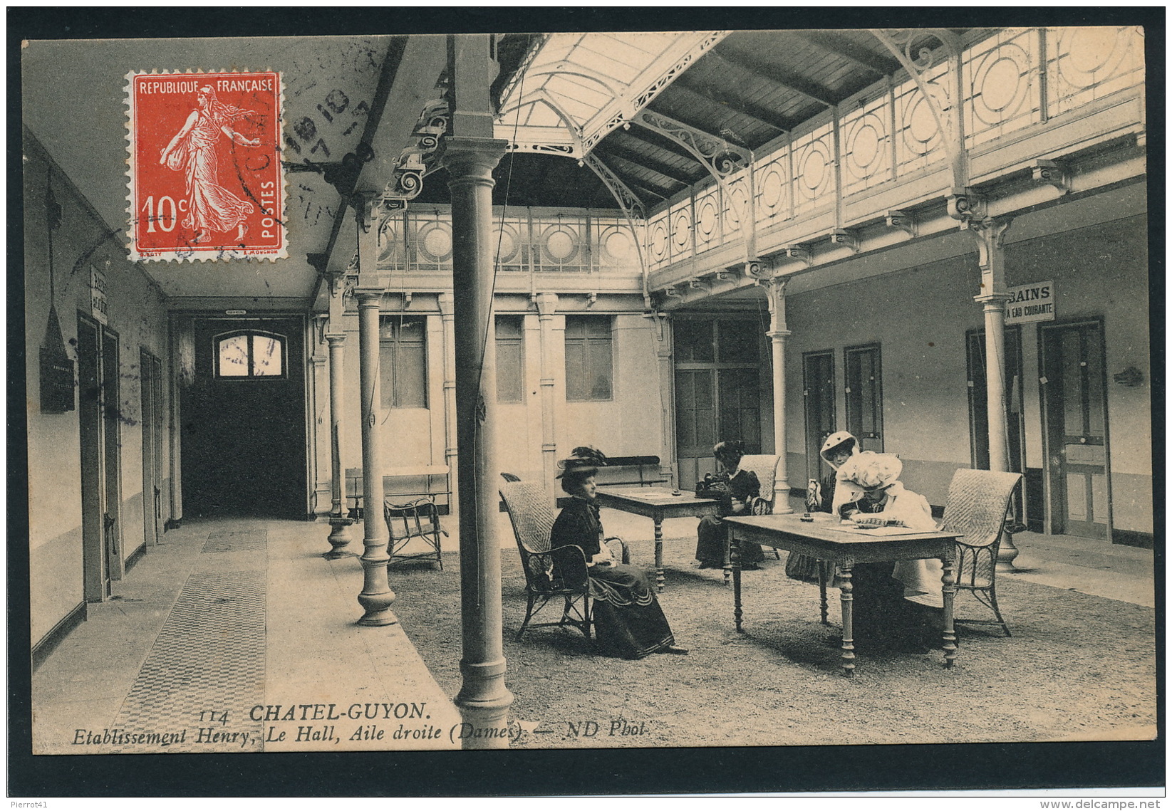 CHATEL GUYON - Etablissement HENRY - Le Hall - Aile Droite ( Dames ) - Châtel-Guyon