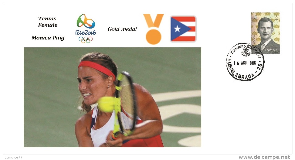 Spain 2016 - Olympic Games Rio 2016 - Gold Medal Tennis Monica Puig Puerto Rico Cover - Otros & Sin Clasificación