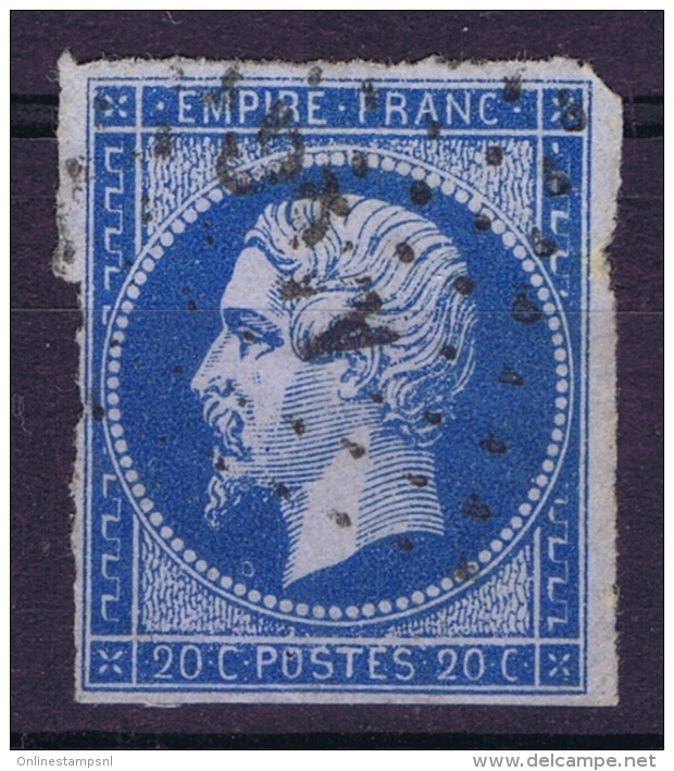 France: Yv  14 Cachet  AAQG/ Armee Des Alpes - 1853-1860 Napoleone III