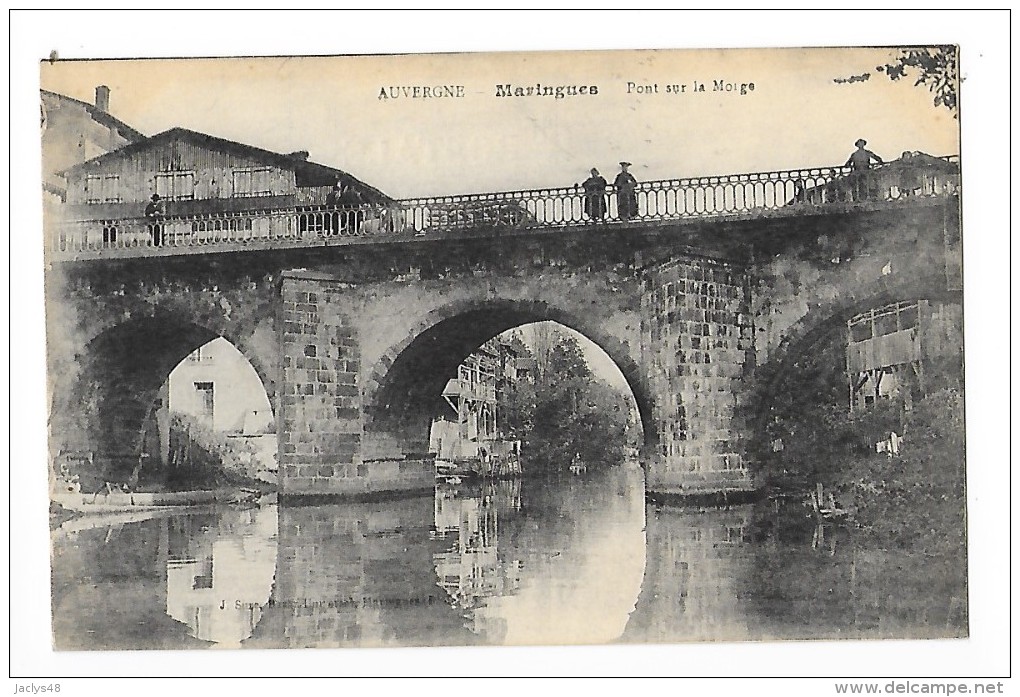 MARINGUES  (cpa 63)    Pont Sur La Morge -    - L 1 - Maringues