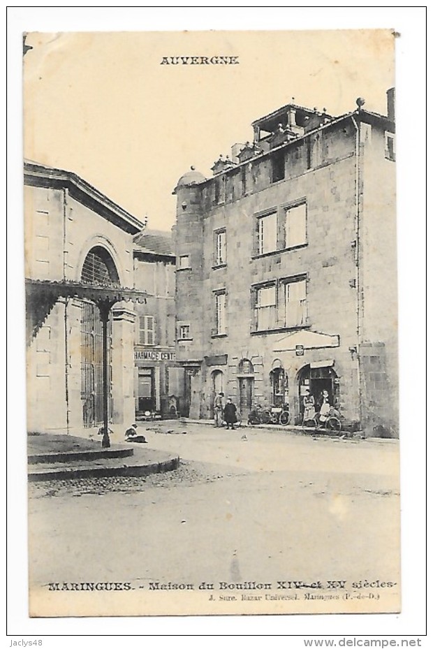 MARINGUES  (cpa 63)   Maison Du Bouillon  (XIV° Et XV° Siècle) -    - L 1 - Maringues