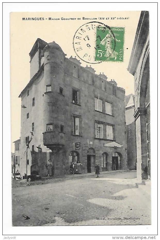 MARINGUES  (cpa 63)   Maison Godefroy De Bouillon  (XIV° Et XV° Siècle) -    - L 1 - Maringues