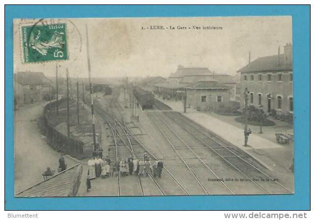 CPA 1 - Chemin De Fer Train En Gare De LURE 70 - Lure